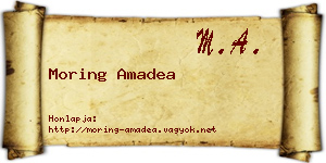 Moring Amadea névjegykártya
